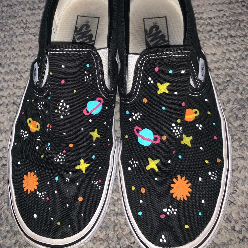 Black slip on vans